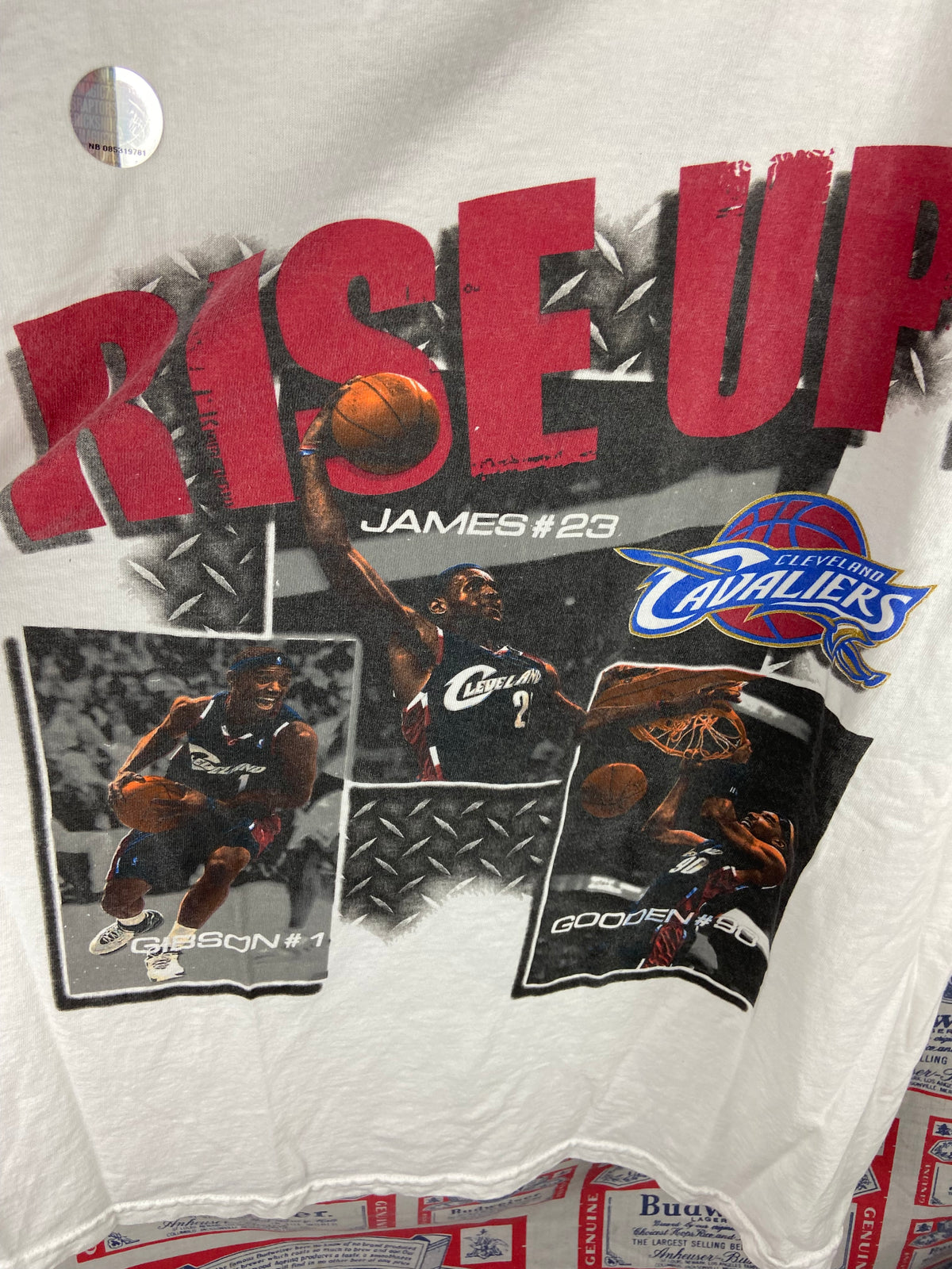 Vintage 2000s Cleveland Cavaliers LeBron Drew Gooden Boobie Gibson Shirt DS XL(24”x29”)