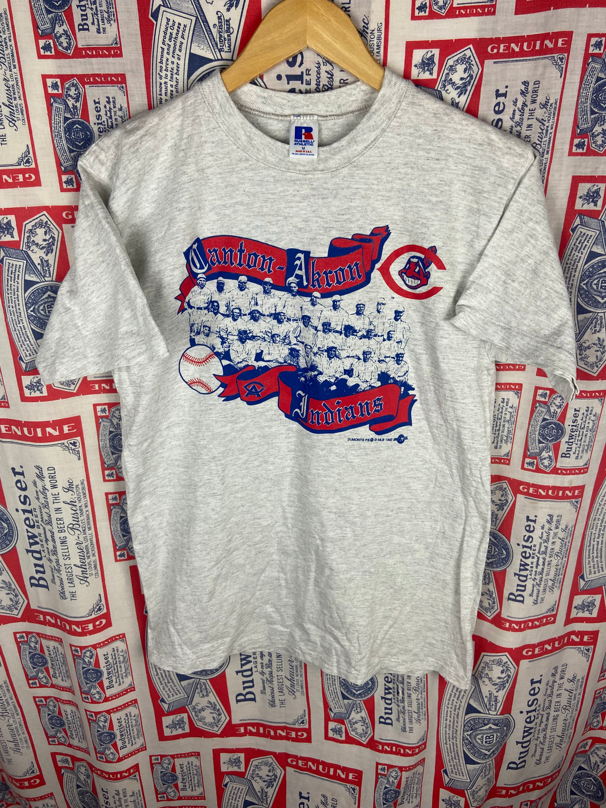 Vintage 1990s Russell Athletic Canton Akron Indians Shirt Medium(21”x28”)