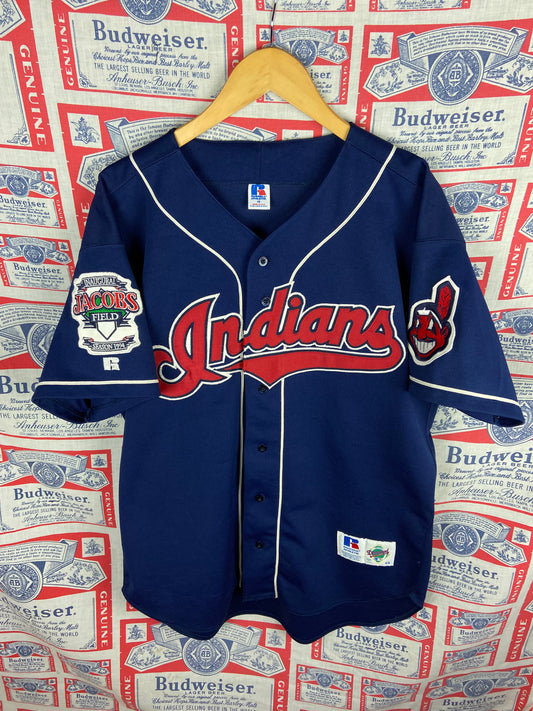 Vintage 1994 Russell Athletic Diamond Collection Jacob’s Field Jersey 48 XL(26”x30”)