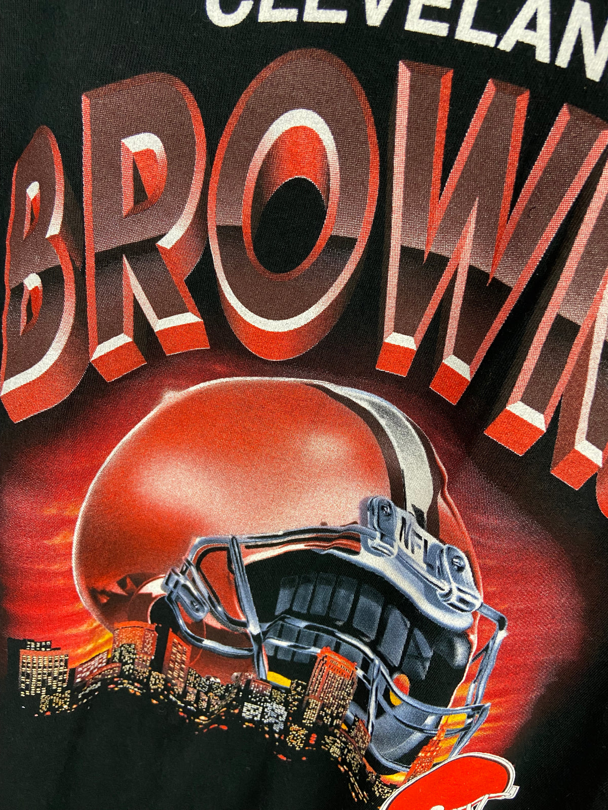 Vintage True Fan Cleveland Browns Skyline Shirt XL(24”x30”)