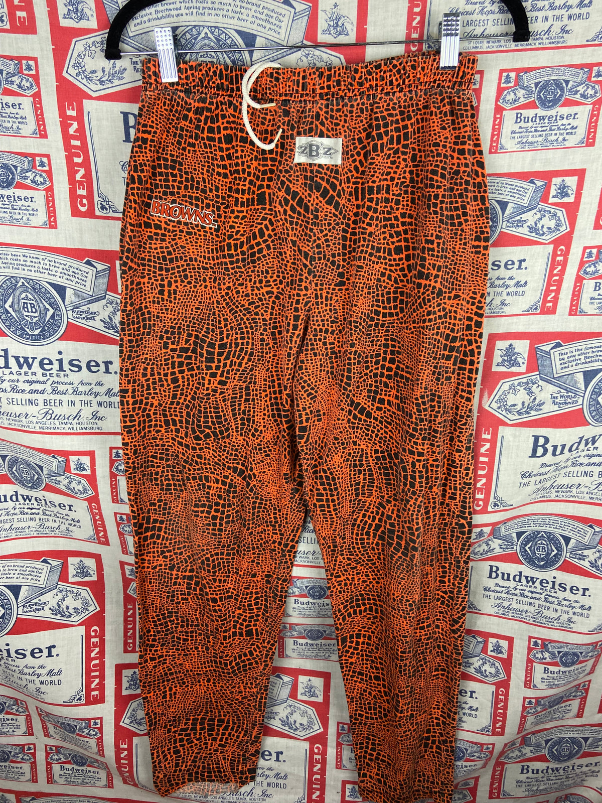 Vintage 1990s Cleveland Browns Zubaz Pants Small(26” waist 28”inseam)
