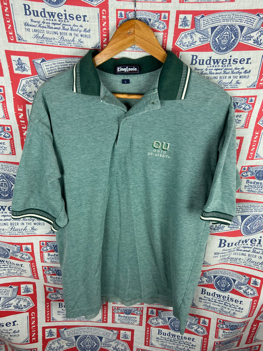 Vintage 1990s Ohio University Polo Shirt Large(23”x28”)