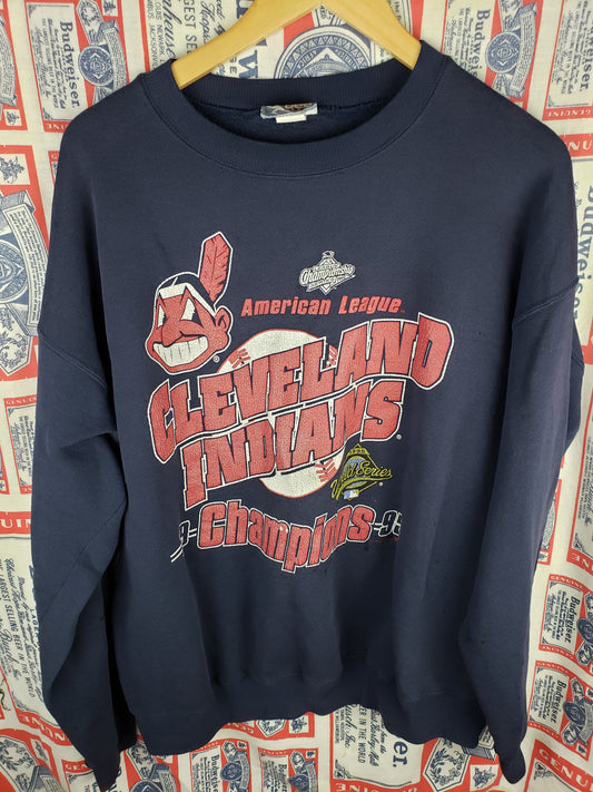 Vintage 1995 Cleveland Indians Crewneck(25"x28")XL
