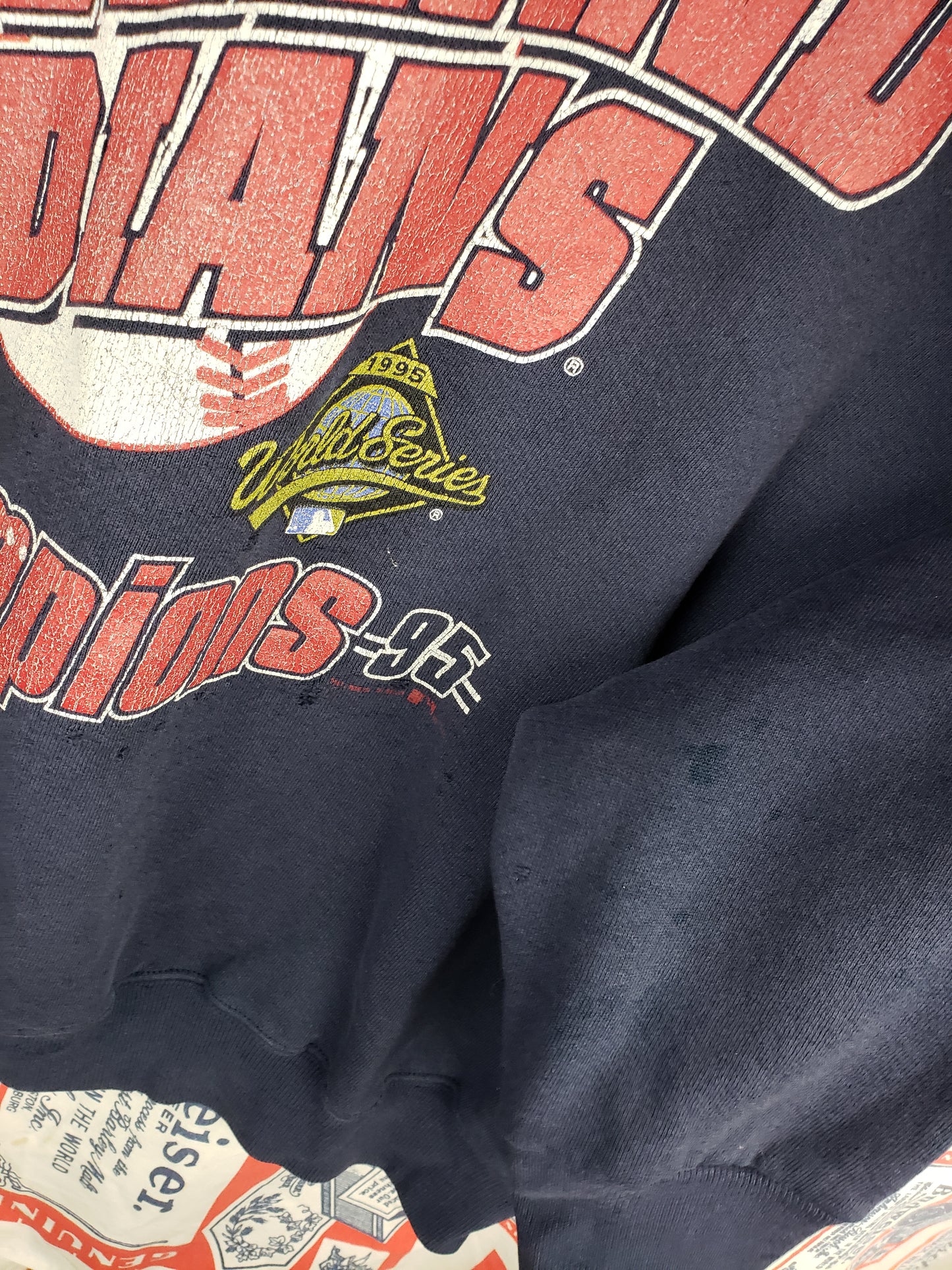 Vintage 1995 Cleveland Indians Crewneck(25"x28")XL
