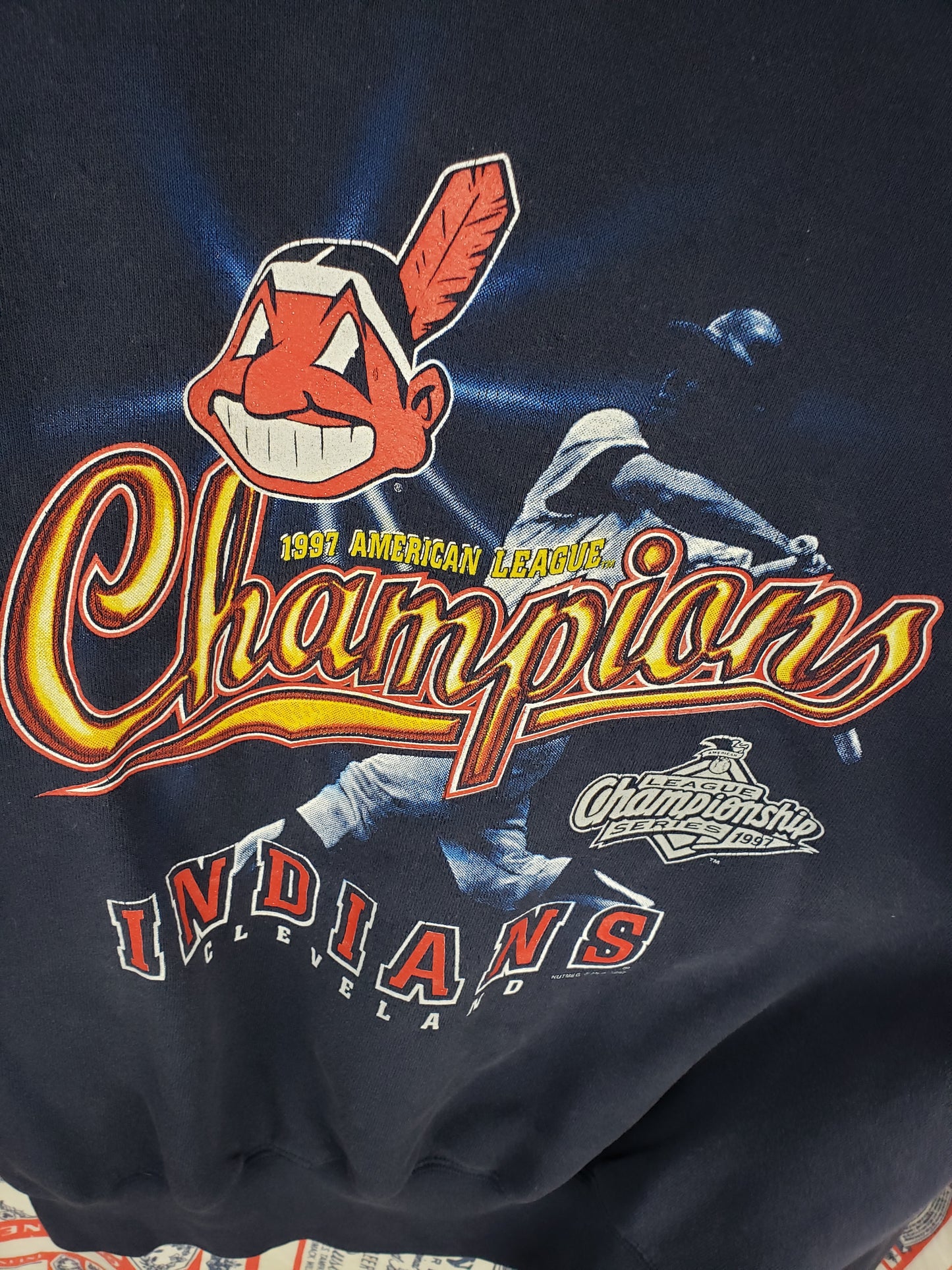 Vintage 1997 Cleveland Indians Crewneck(23"x26")M