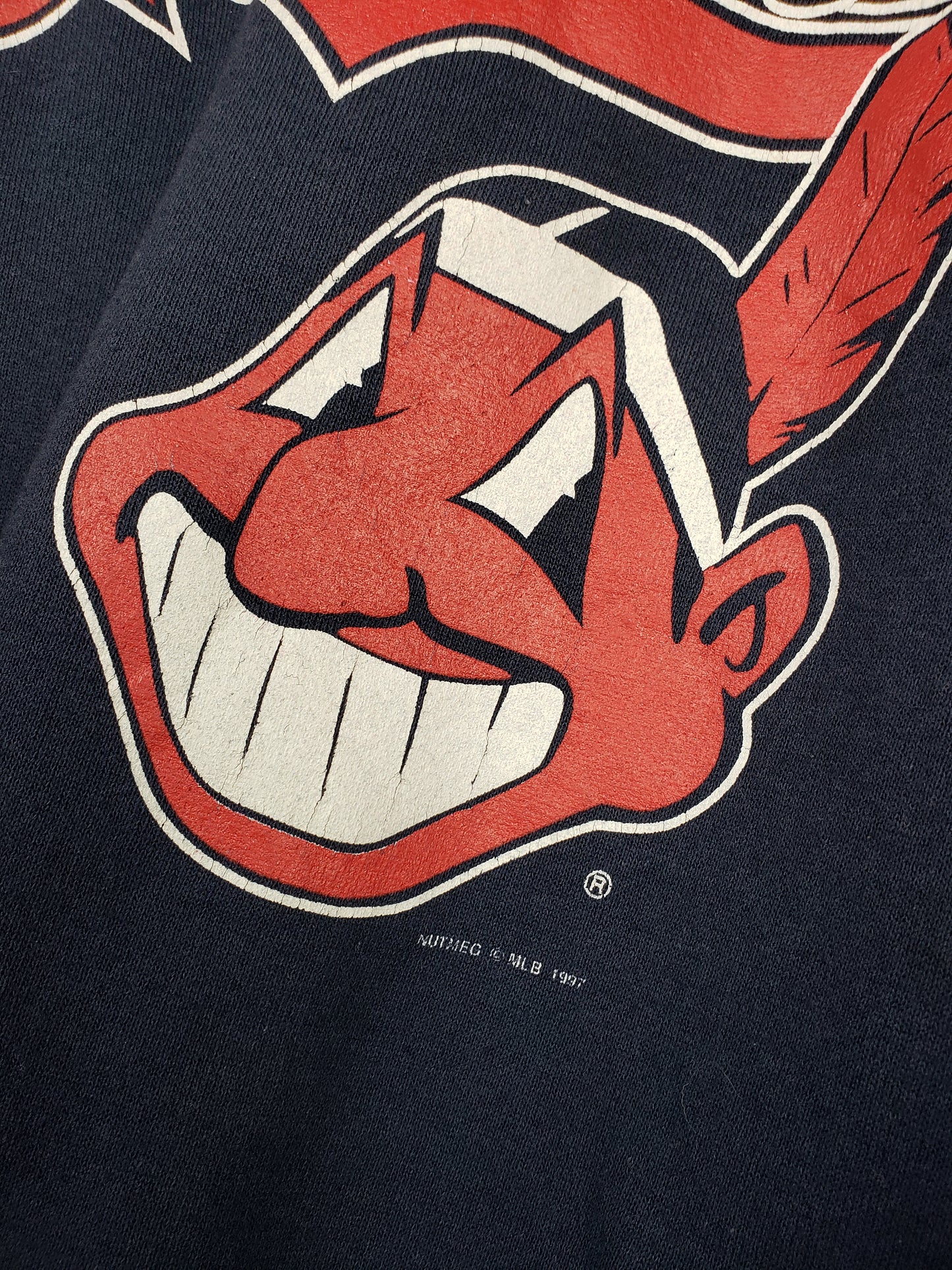 Vintage 1997 Cleveland Indians Crewneck(24"x28")L