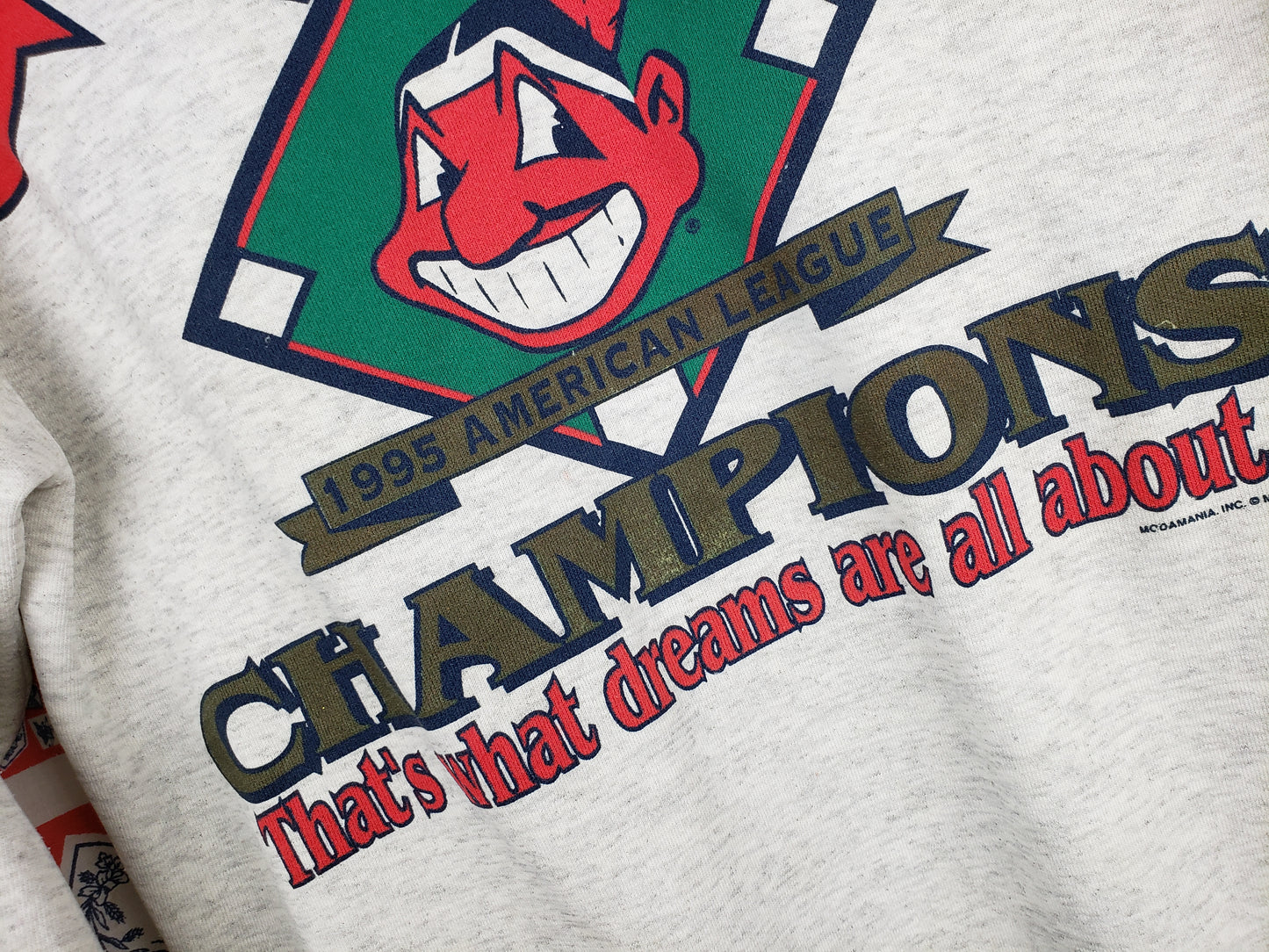 Vintage 1995 Cleveland Indians Crewneck(23"x29")L