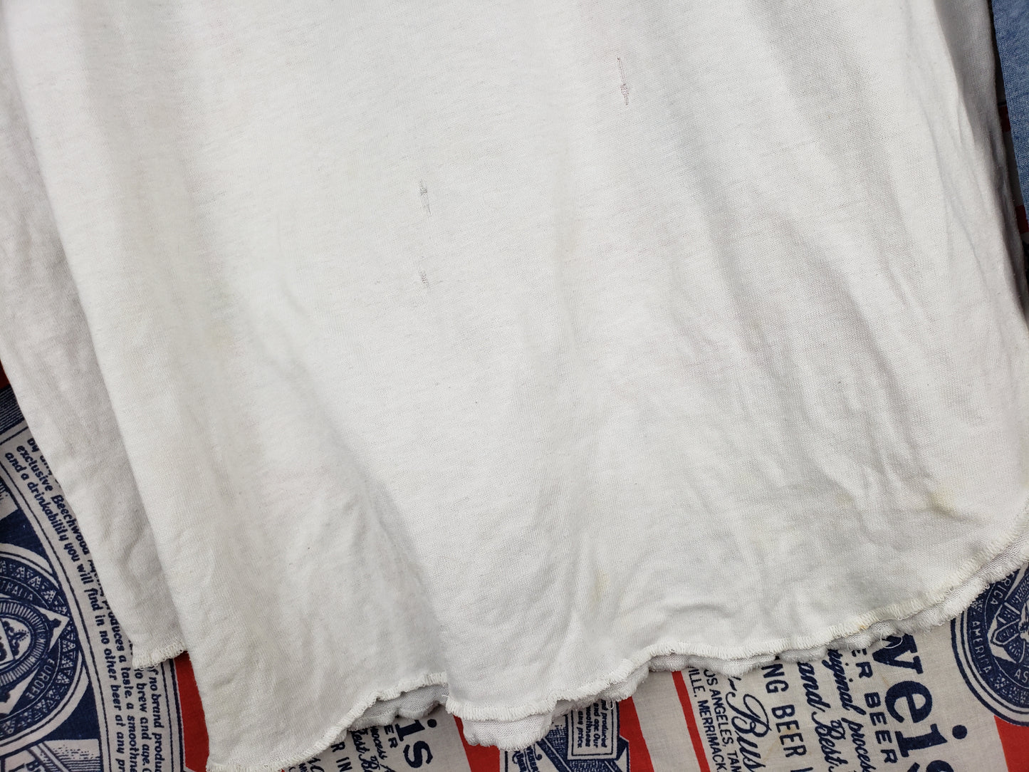 Vintage 1989 Cleveland Indians Henley Shirt(23"x27")M