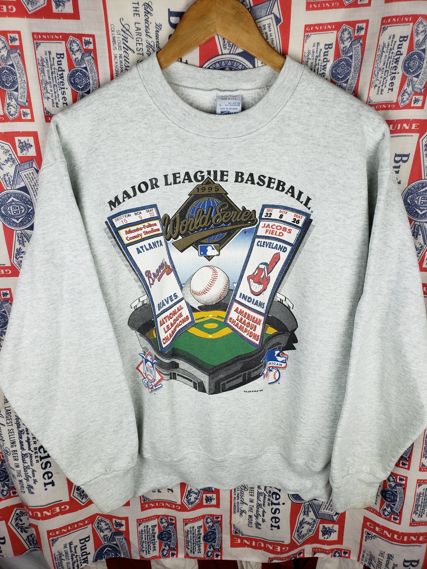 Vintage 1995 Cleveland Indians Crewneck(23x27.5")L