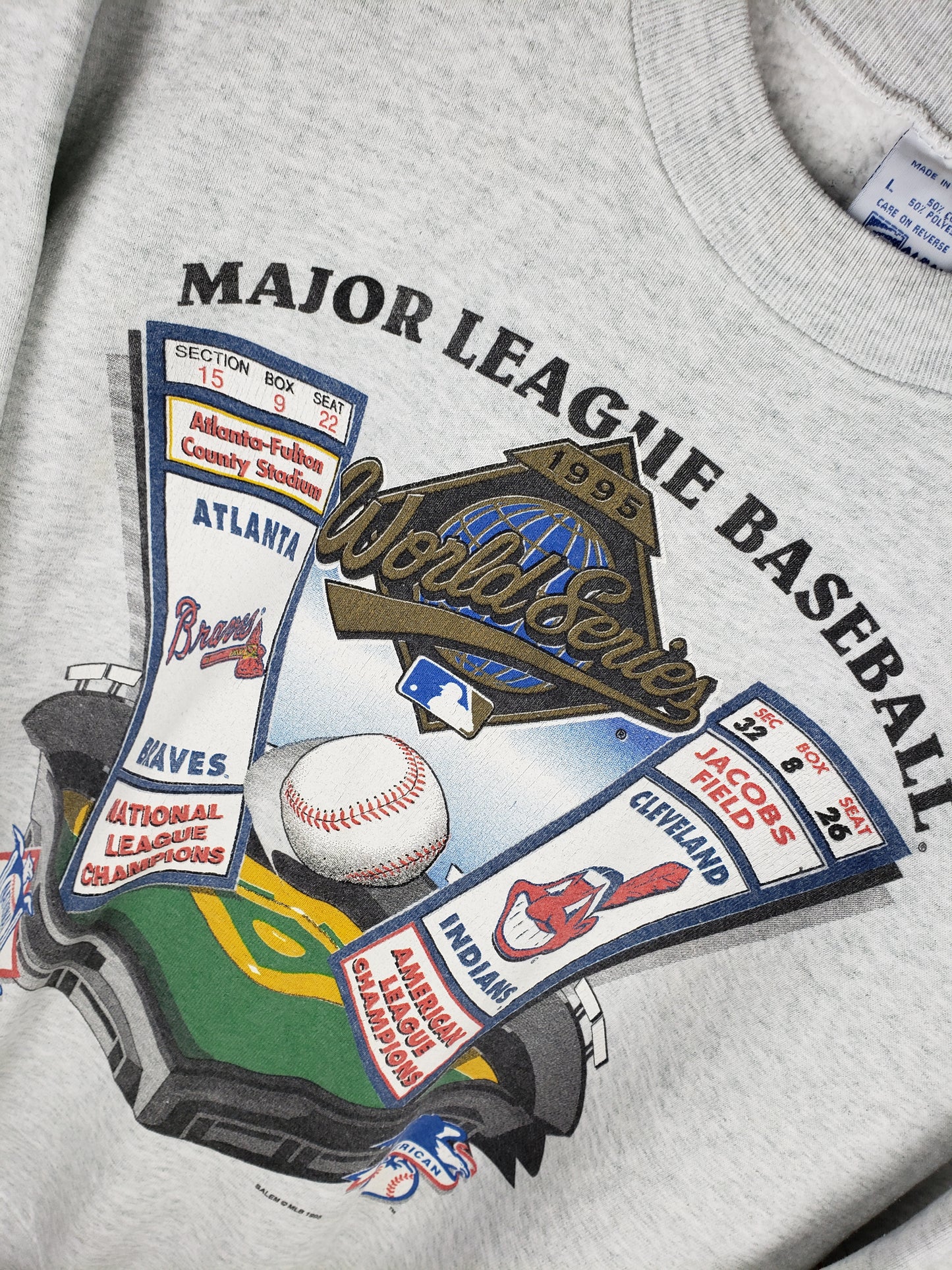 Vintage 1995 Cleveland Indians Crewneck(23x27.5")L