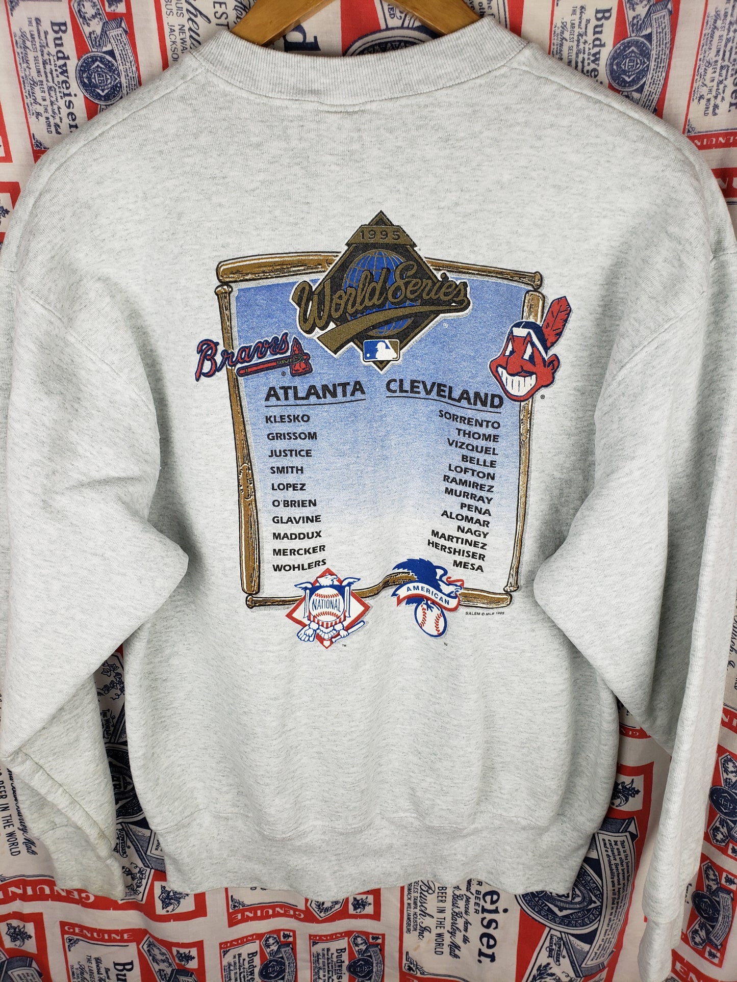 Vintage 1995 Cleveland Indians Crewneck(23x27.5")L