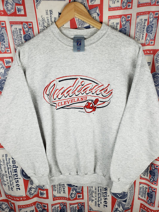 Vintage 1999 Cleveland Indians Embroidered Crewneck(23"x27.5")L