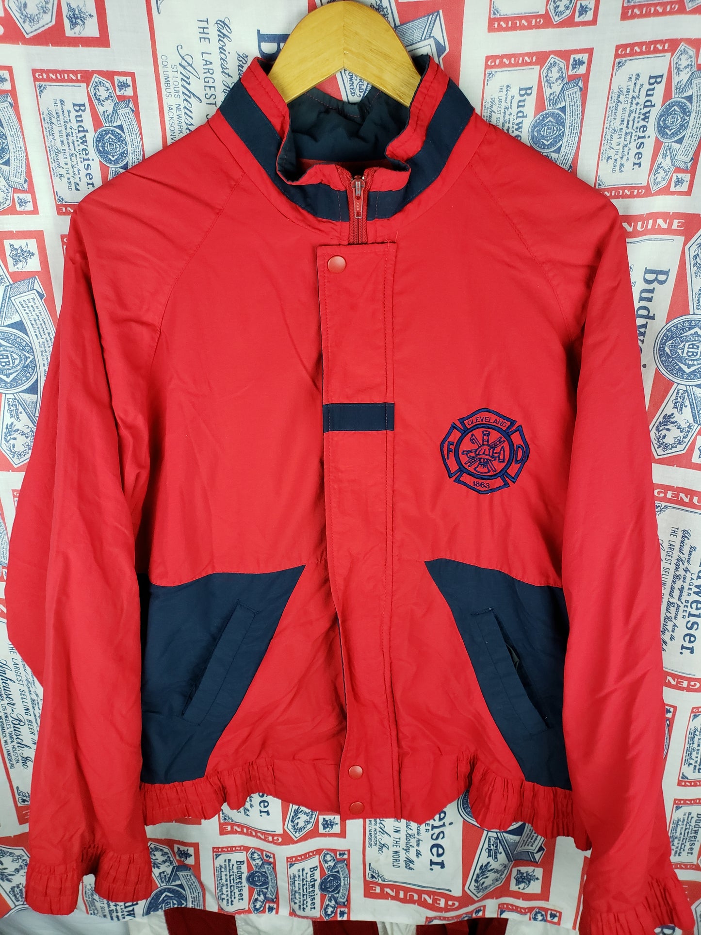 Vintage 1990s Cleveland Fire Department Jacket(24"x27")L