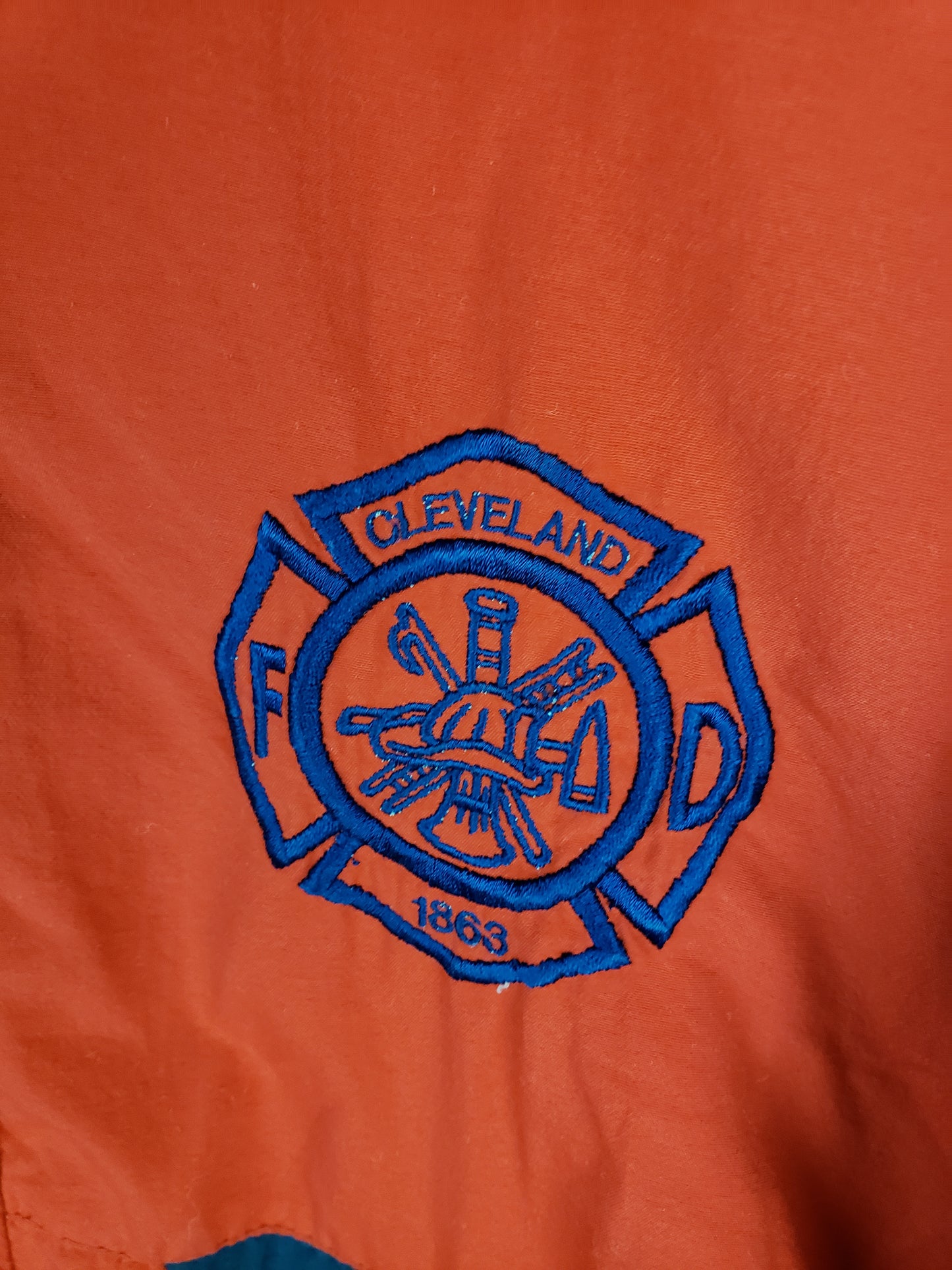 Vintage 1990s Cleveland Fire Department Jacket(24"x27")L