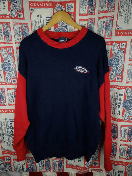 Vintage 1980s 1990s Cleveland Indians Sweater(25"x30")Big XL