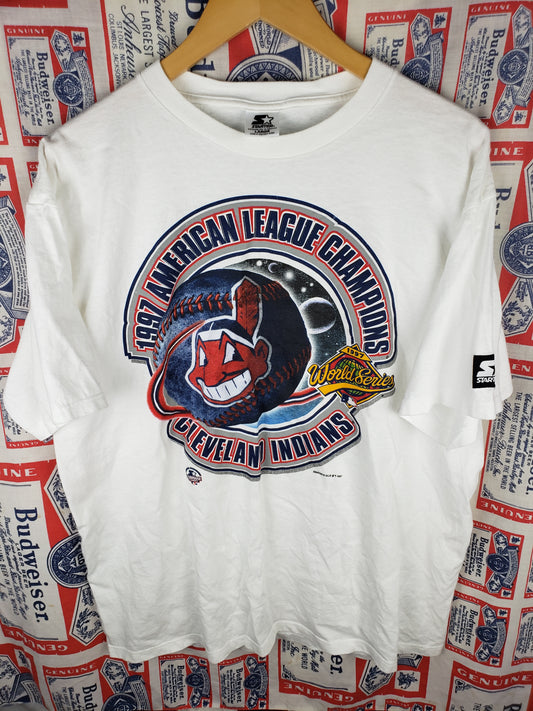 Vintage 1997 Starter Cleveland Indians Shirt(23"x30")L