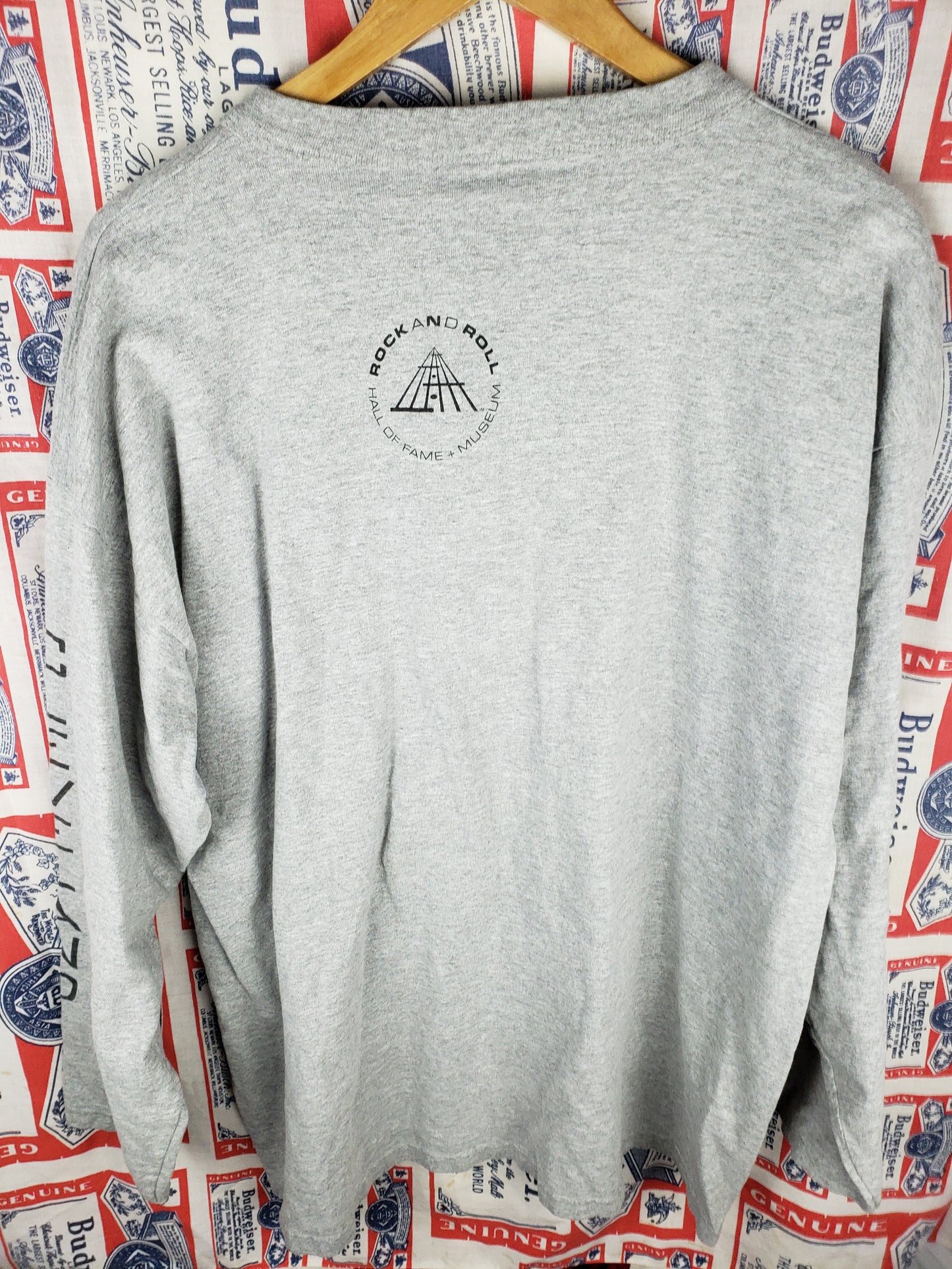 Vintage 1990s Cleveland Rock n Roll HOF Henley(25"x29")XL