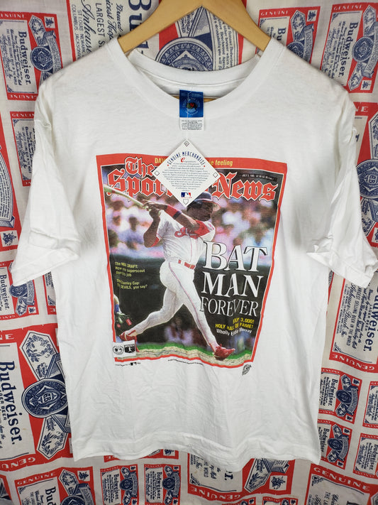 Vintage 1995 Cleveland Indians Eddie Murray "BAT MAN" Shirt New With Tags(22"x28")L