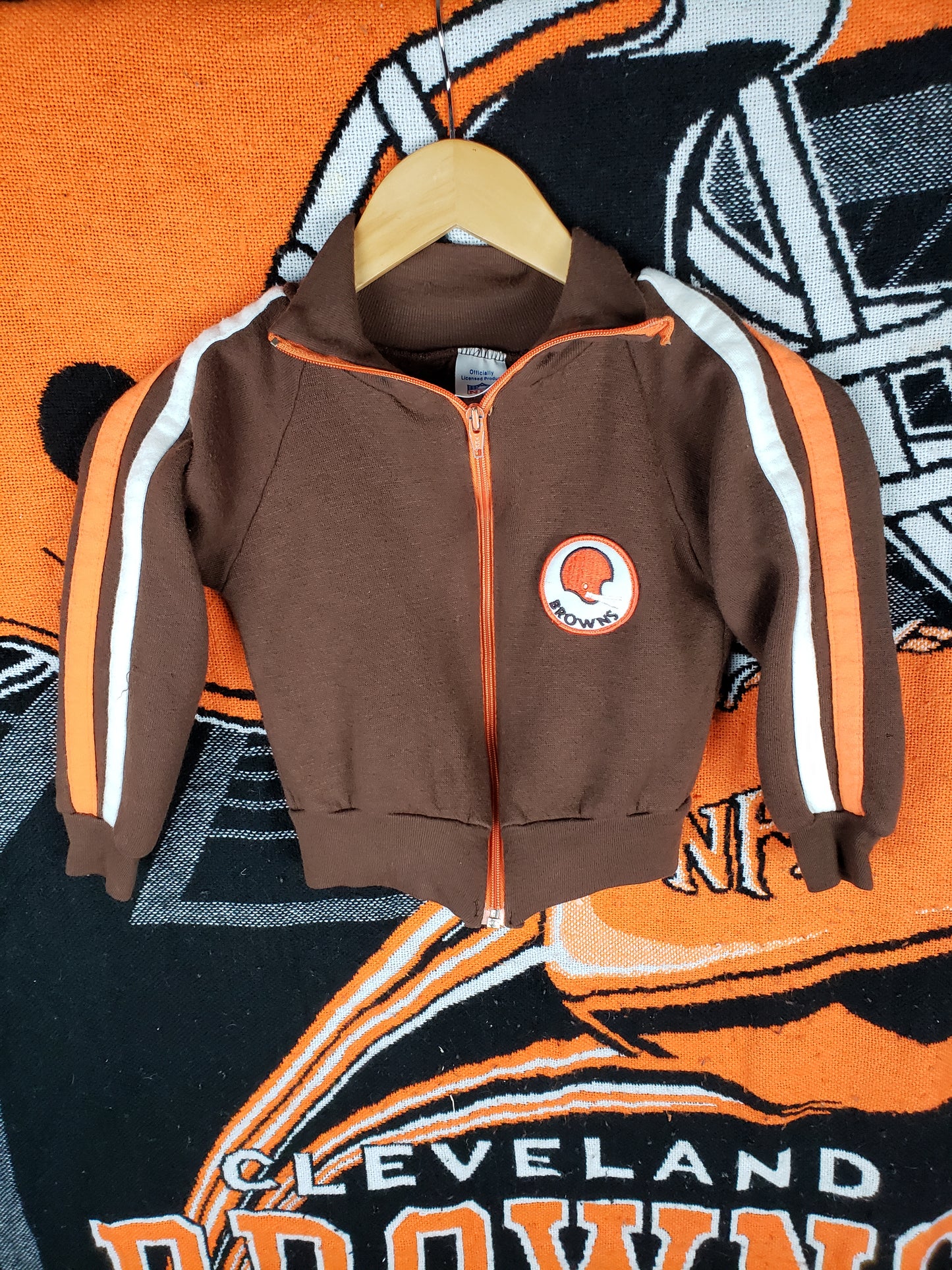 Vintage 1970s 1980s Cleveland Browns Youth/Toddler Jacket(14"x15")