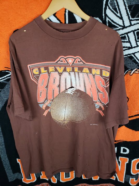 Vintage 1994 Distressed Cleveland Browns Shirt(25"x30")XL