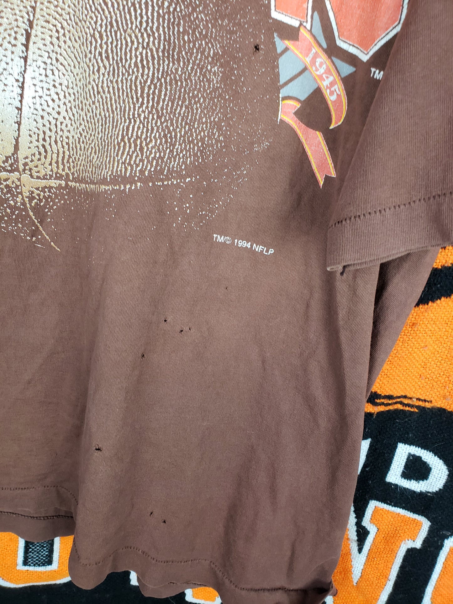Vintage 1994 Distressed Cleveland Browns Shirt(25"x30")XL