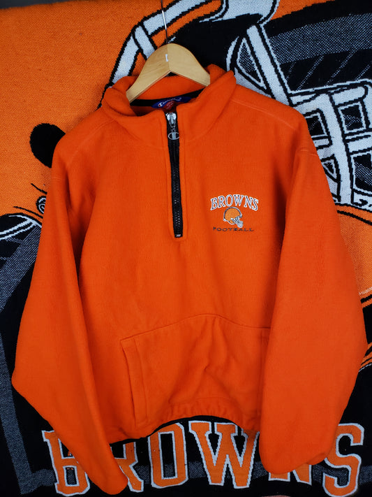 Vintage 2000s Champion Cleveland Browns Fleece Pullover(25"x27")L