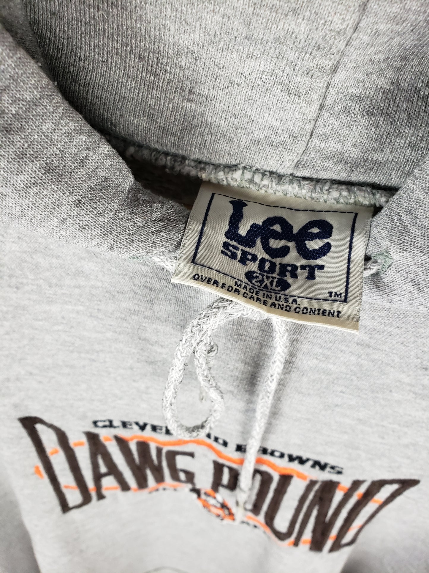Vintage 1990s Cleveland Browns Dawg Pound Embroidered Hoodie(28"x30")XXL