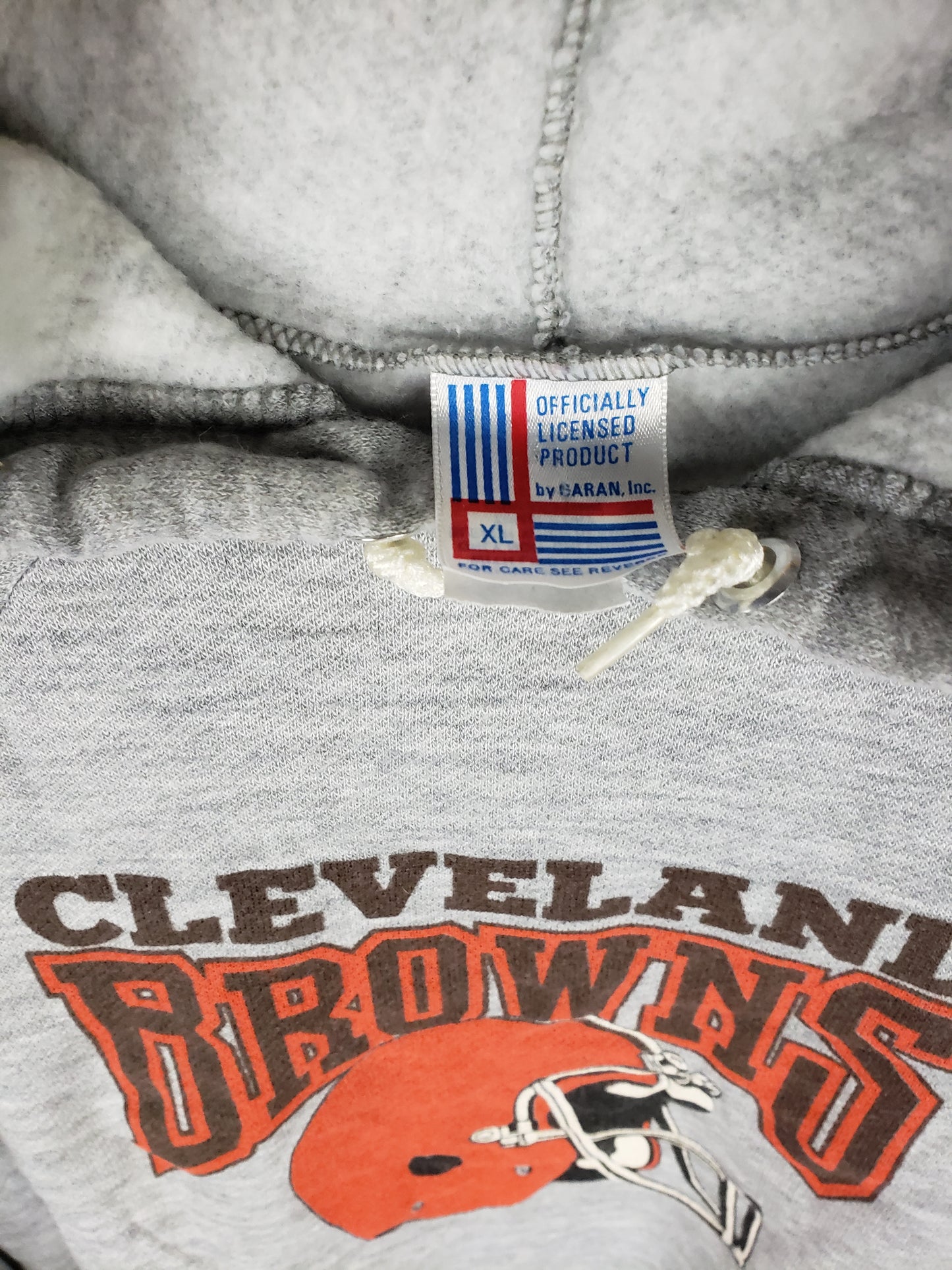 Vintage 1980s Heather Grey Cleveland Browns Hoodie(24"x26")M