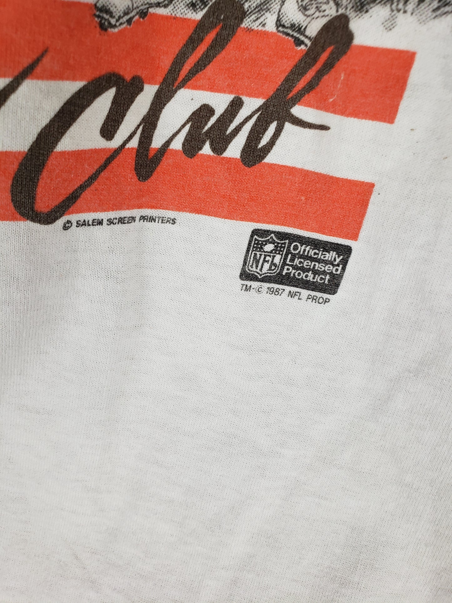 Vintage 1987 Cleveland Browns Caricature Shirt(20"x26")M