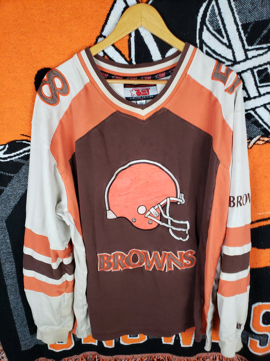Vintage 1990s BET Limited Edition Cleveland Browns Long Sleeve(28"x30")XXL