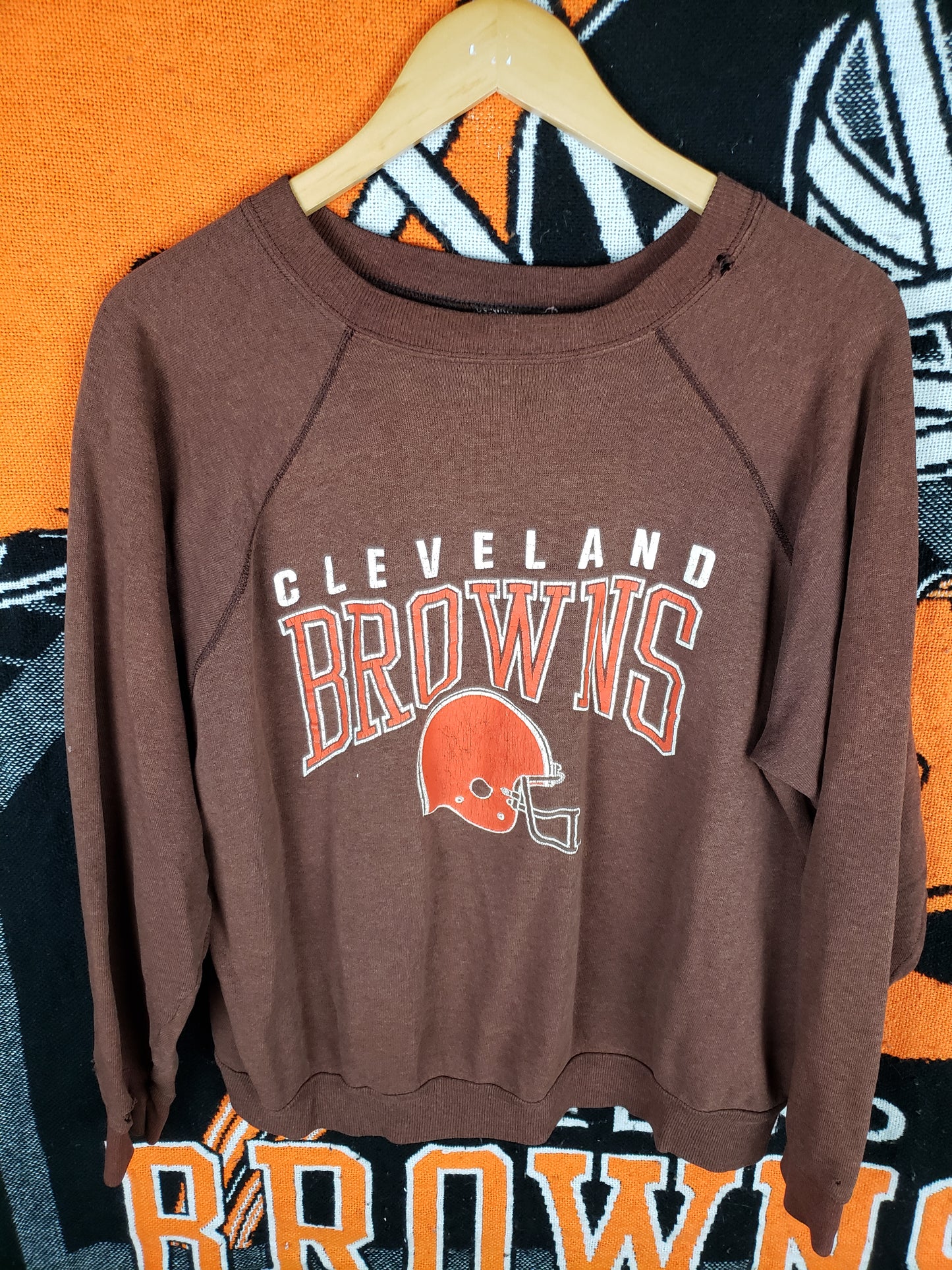Vintage 1980s Cleveland Browns Crewneck(23"x26")M