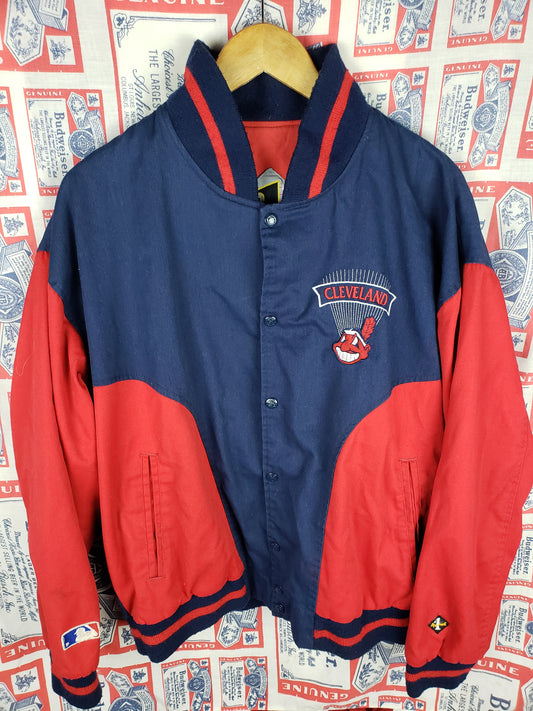 Vintage 1990s Cleveland Indians Bomber(24"x27.5")L