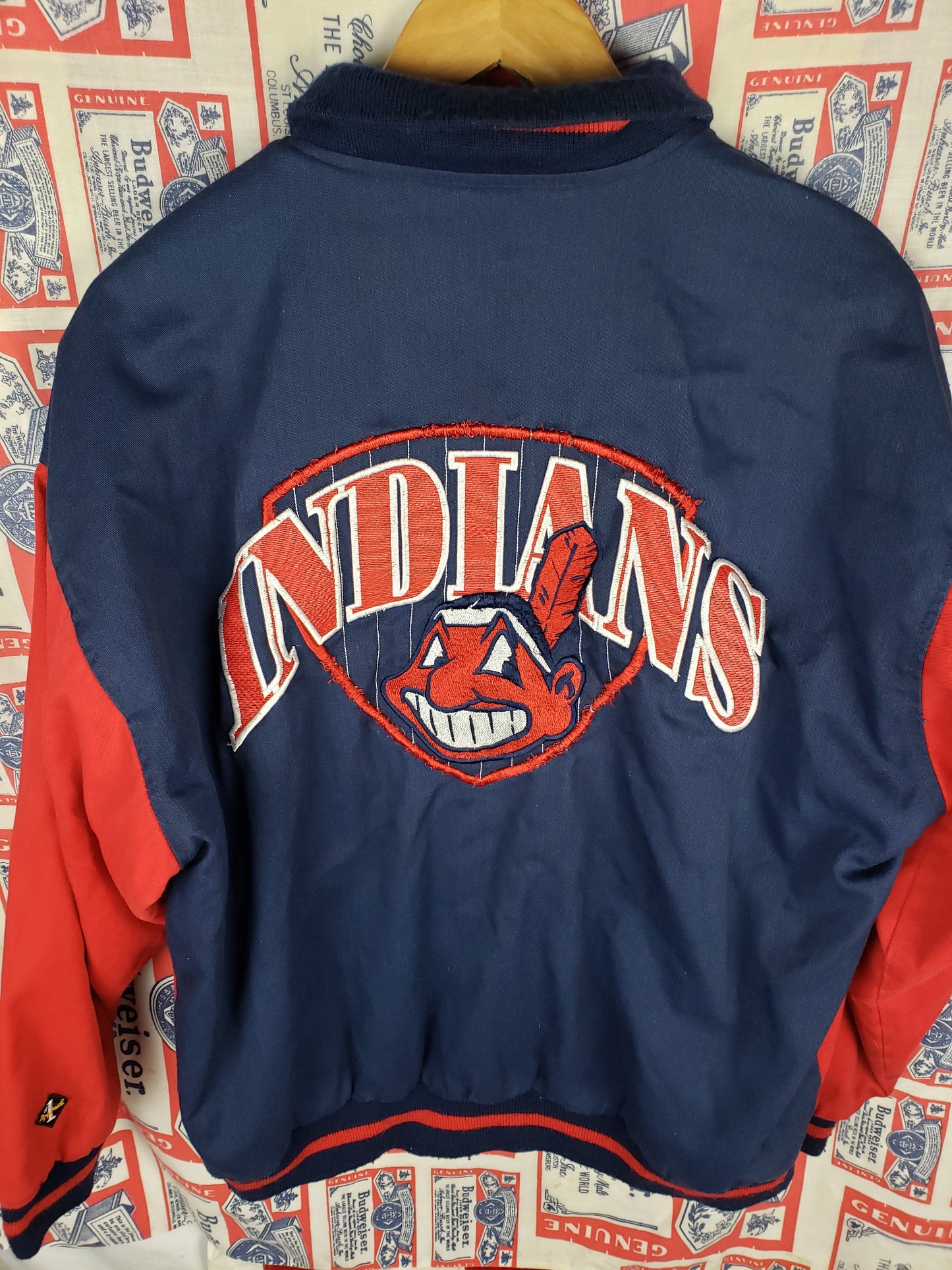 Vintage 1990s Cleveland Indians Bomber(24"x27.5")L