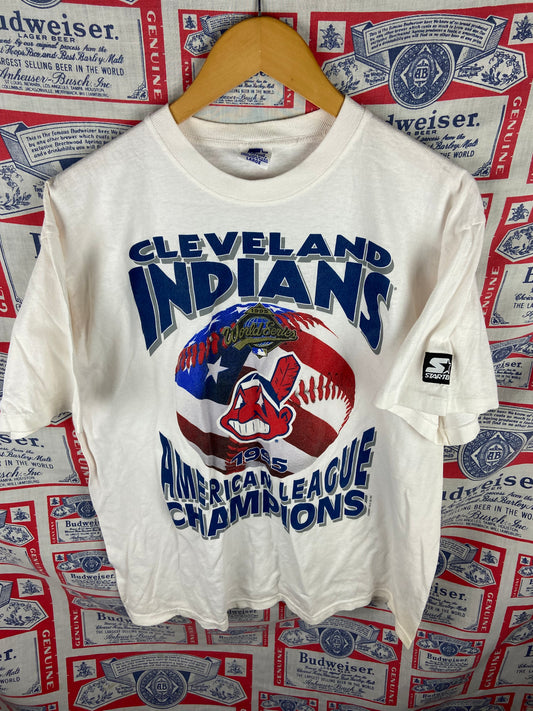Vintage 1995 Starter Cleveland Indians Shirt Large(23”x28”)