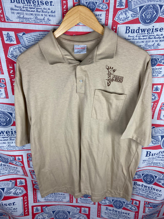 Vintage 1980s Cleveland Metroparks Zoo Polo Shirt Large(23”x28”)