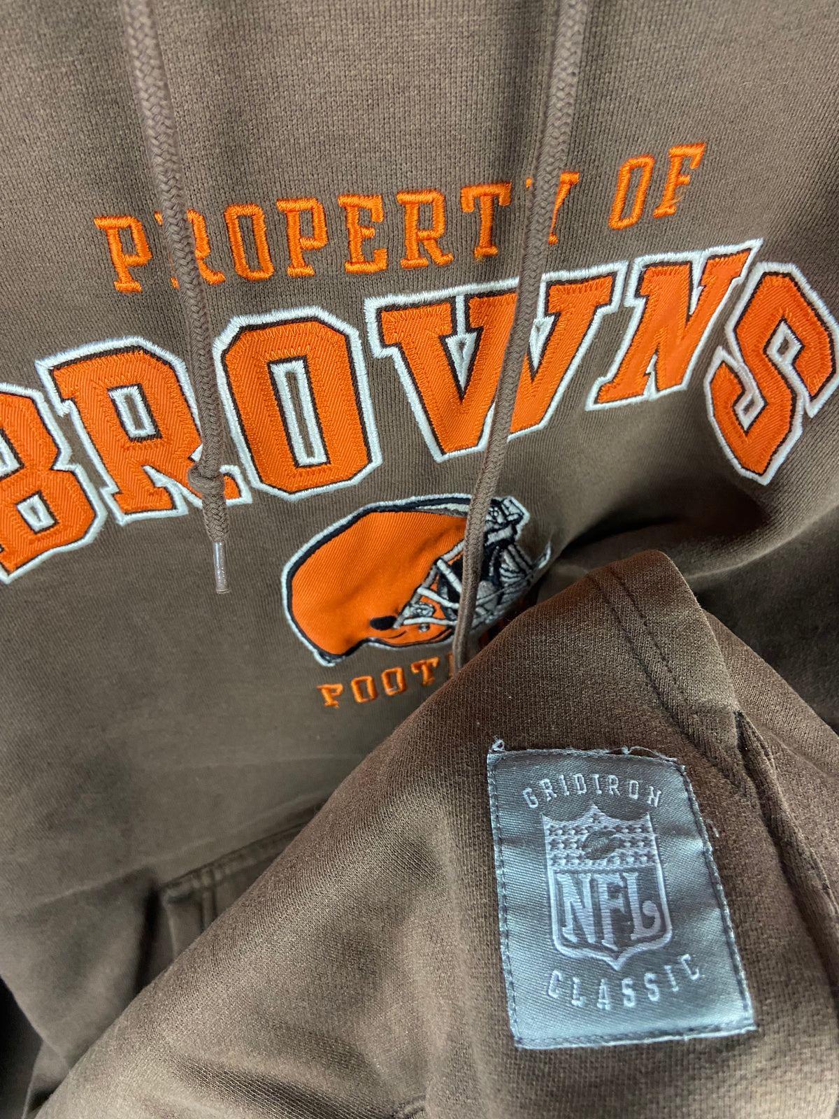Vintage 2000s Reebok Cleveland Browns Embroidered Hoodie XL(26”x29”)