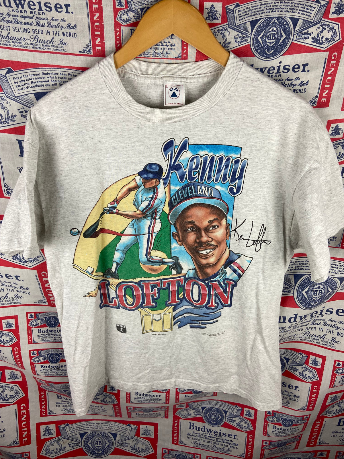 Vintage 1990s Kenny Lofton Xplosion Shirt Large(22”x28”)