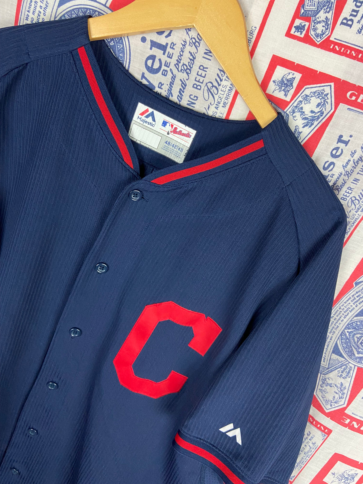 2014 Majestic Cool Base Cleveland Indians Blank Jersey 48/XL(25”x33”)