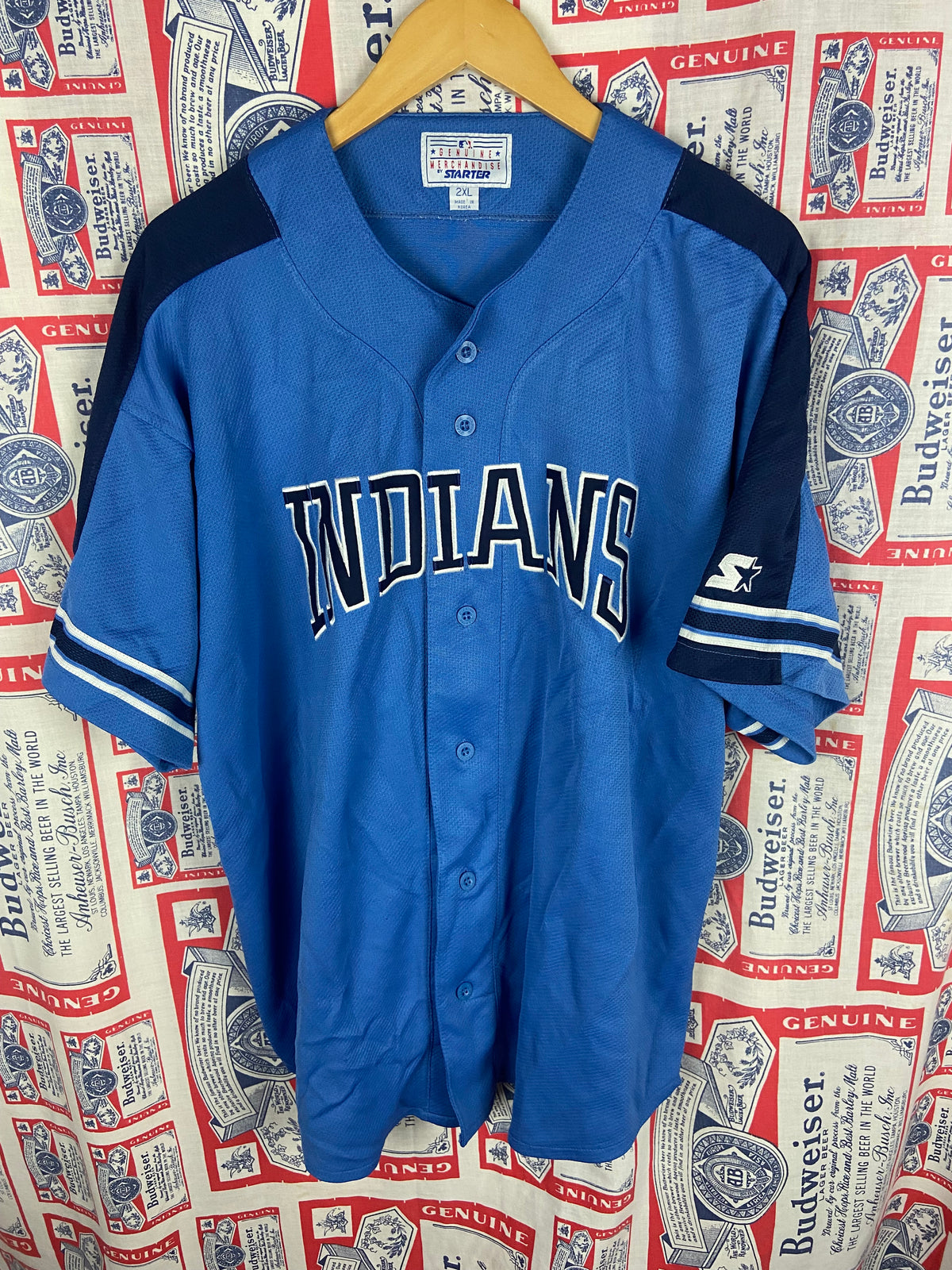 Vintage 1990s Starter Cleveland Indians Alternate Jersey XXL(28”x30”)