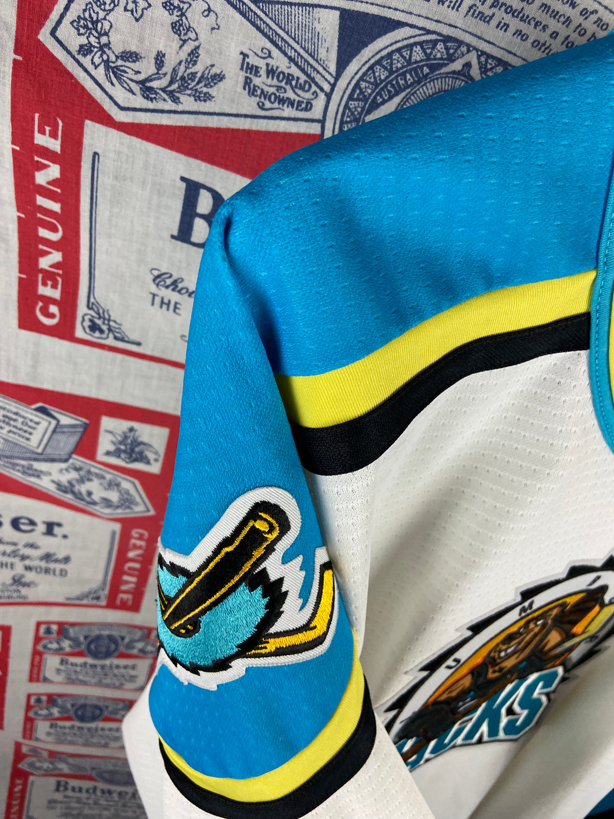 Vintage 1990s Bauer Cleveland Lumberjacks Jersey Large(25”x29”)