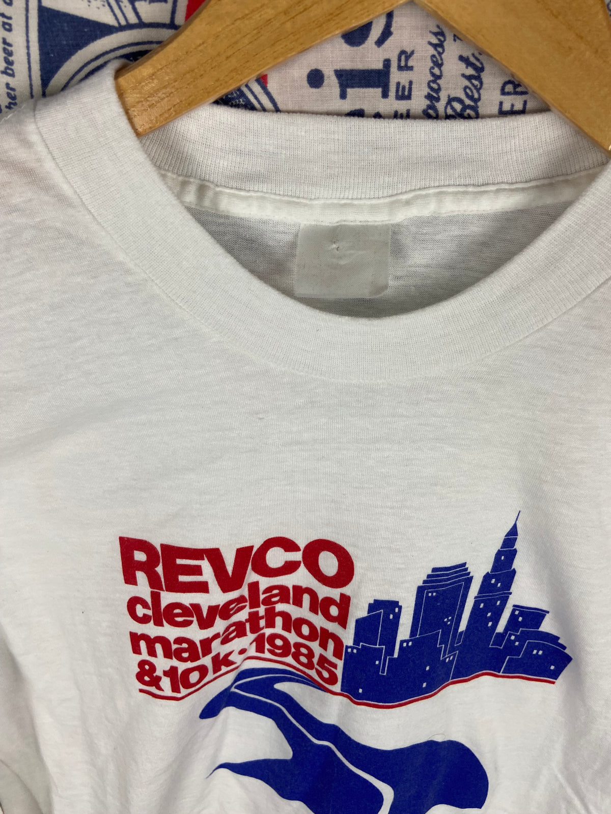 Vintage 1985 Revco Cleveland Marathon Shirt Medium(21”x26”)