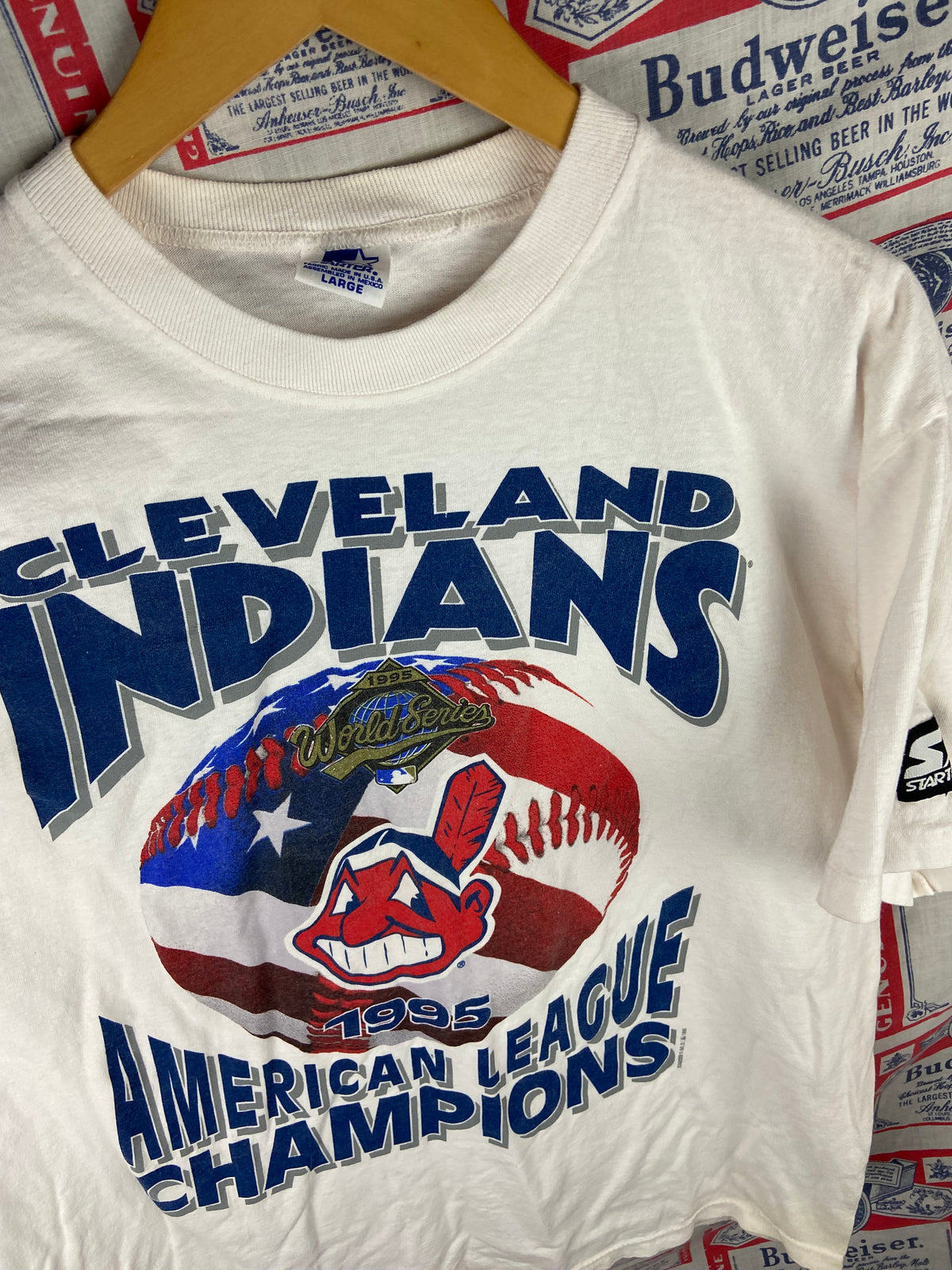 Vintage 1995 Starter Cleveland Indians Shirt Large(23”x28”)