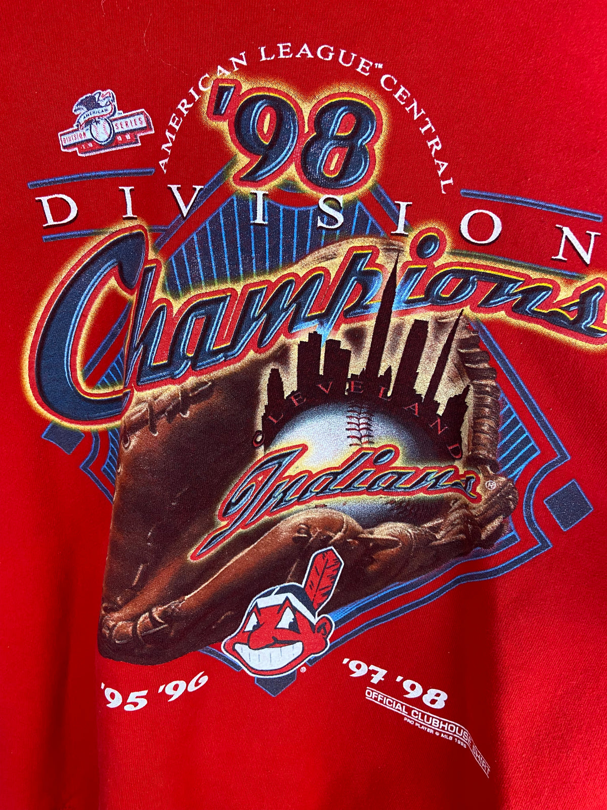 Vintage 1998 Pro Player Cleveland Indians Crewneck XL(24”x28”)