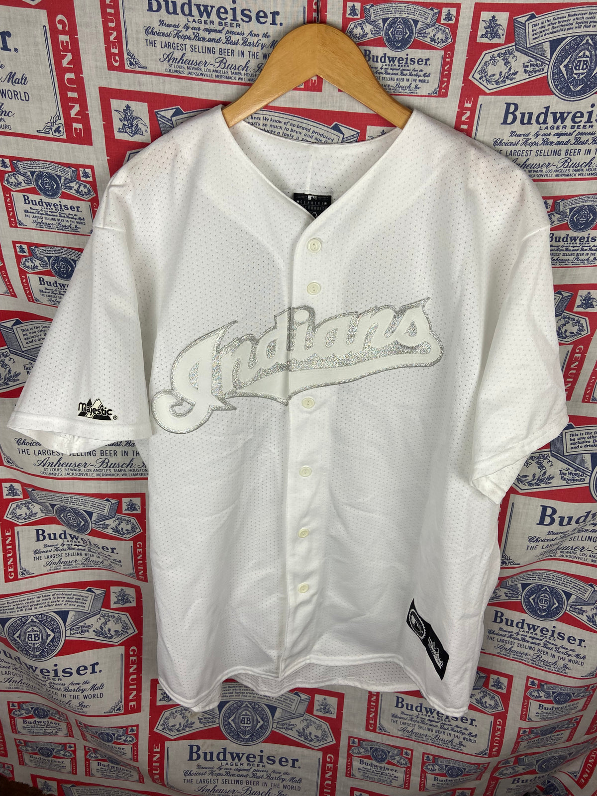 Vintage 2000s Majestic Cleveland Indians Jersey NWT XL(25”x30”)