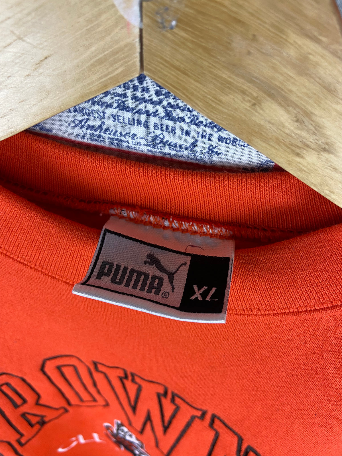 Vintage 1990s Puma Cleveland Browns Embroidered Elf Crewneck XL(24”x29”)