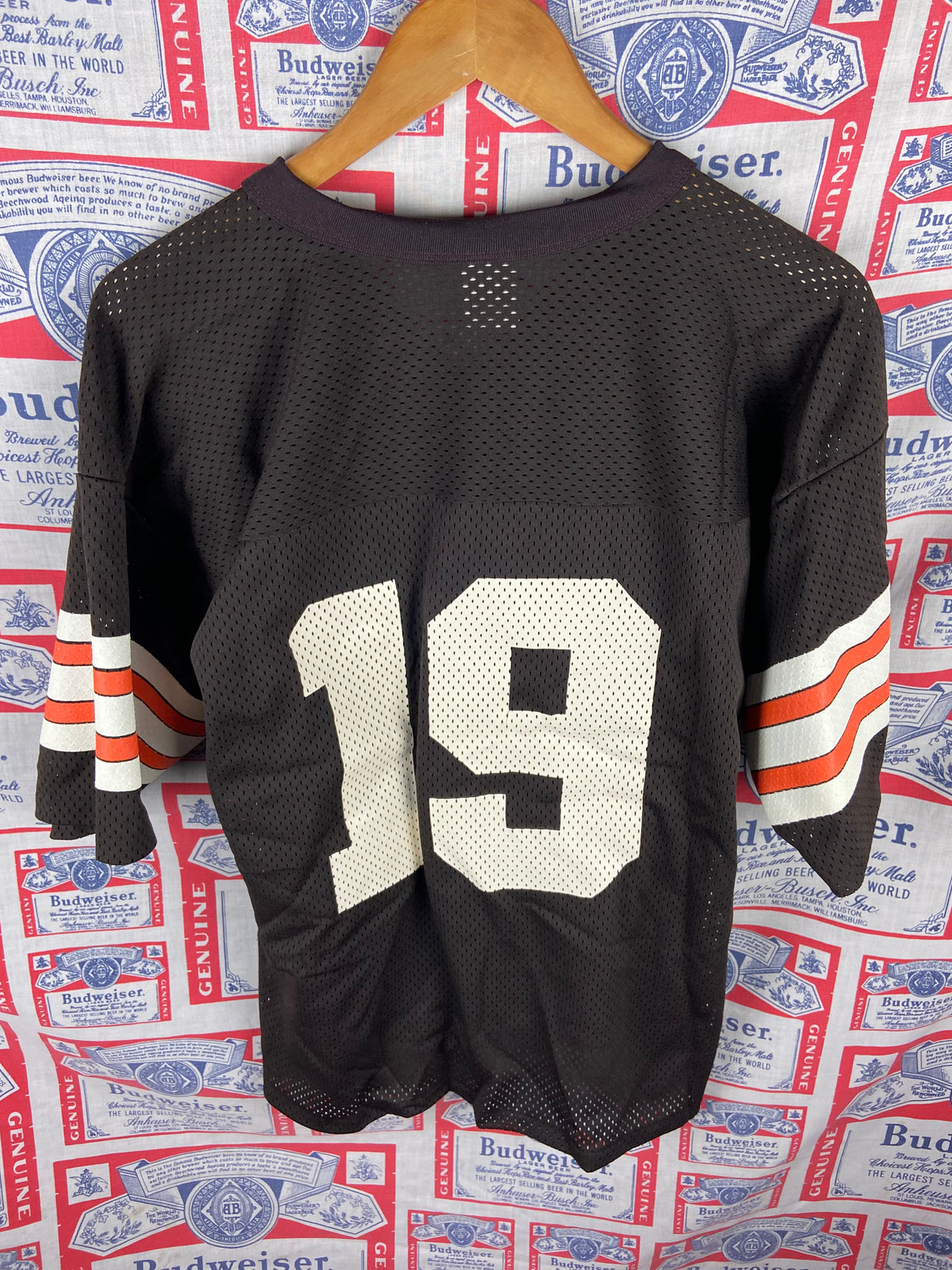 Vintage 1980s Logo 7 Cleveland Browns Bernie Kosar Jersey Large(24”x27”)