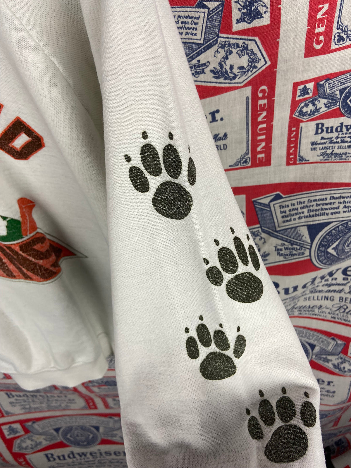 Vintage 1980s Cleveland Browns Elf Dawg Prints Crewneck Small(21”x24.5”)