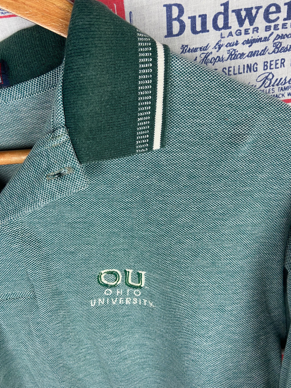 Vintage 1990s Ohio University Polo Shirt Large(23”x28”)