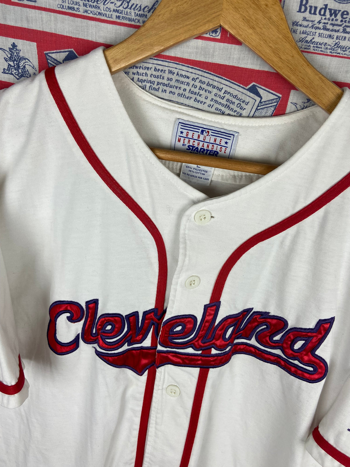 Vintage 1990s Starter Cleveland Indians Jersey Large(23”x28”)