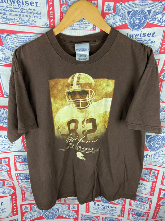 Vintage 2000s Reebok Cleveland Browns Ozzie Newsome Legend Shirt XL(24”x30”)
